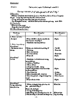 Giáo án Âm nhạc Lớp 4 - Chương trình cả năm - Năm học 2015-2016